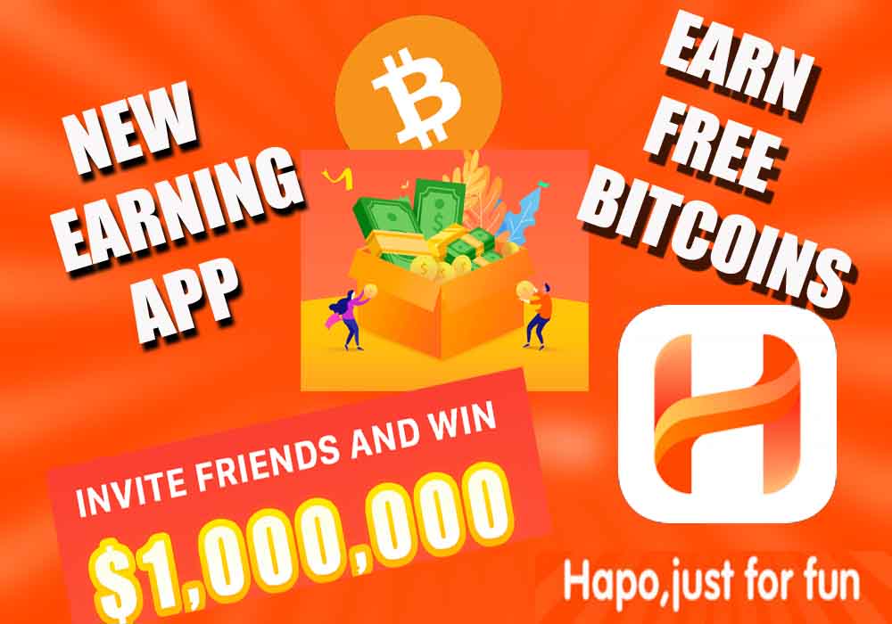 How To Earn Money From!    Hapo App Earn Free And Unlimited Bitcoin - 